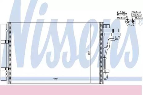 фото Nissens 940607 Конденсатор, кондиционер Nissens 940607 Конденсатор, кондиционер