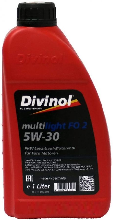фото DIVINOL 49170-C069 5w30 FO2 multilight, 1л DIVINOL 49170-C069 5w30 FO2 multilight, 1л