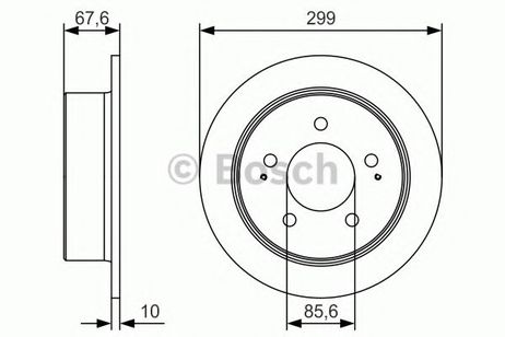 фото Bosch 0 986 479 U21 Диск тормозной | зад | Bosch 0 986 479 U21 Диск тормозной | зад |