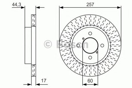 фото Bosch 0 986 479 U93 Диск тормозной | перед | Bosch 0 986 479 U93 Диск тормозной | перед |
