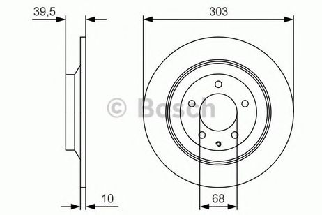 фото Bosch 0 986 479 V04 Диск тормозной | зад | Bosch 0 986 479 V04 Диск тормозной | зад |