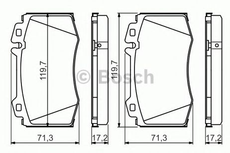 фото Bosch 0 986 494 576 Колодки тормозные дисковые | перед | Bosch 0 986 494 576 Колодки тормозные дисковые | перед |