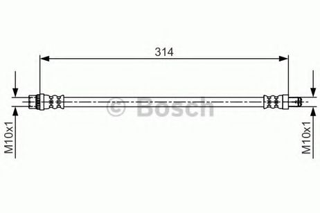 фото Bosch 1 987 481 718 Шланг тормозной | перед прав/лев | Bosch 1 987 481 718 Шланг тормозной | перед прав/лев |