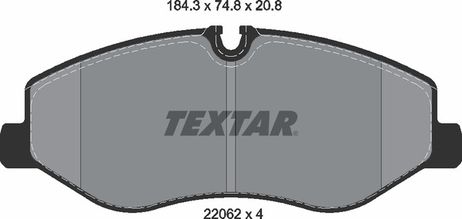 фото Textar 2206201 Колодки тормозные дисковые с противошумной пластиной Q+ | перед | Textar 2206201 Колодки тормозные дисковые с противошумной пластиной Q+ | перед |