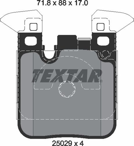 фото Textar 2502902 Комплект тормозных колодок, дисковый тормоз | перед | Textar 2502902 Комплект тормозных колодок, дисковый тормоз | перед |