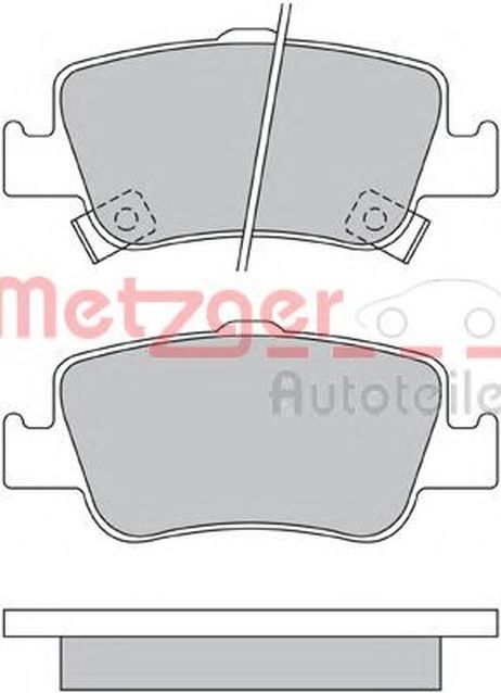 фото Metzger 1170334 Колодки тормозные дисковые | зад | Metzger 1170334 Колодки тормозные дисковые | зад |