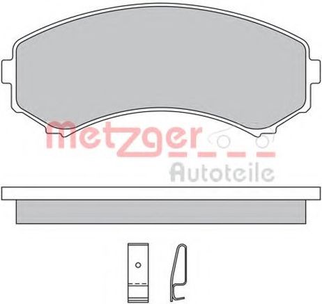 фото Metzger 1170450 Комплект тормозных колодок, дисковый тормоз | перед | Metzger 1170450 Комплект тормозных колодок, дисковый тормоз | перед |