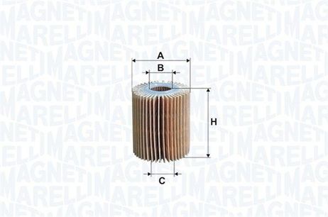 Magneti Marelli 153071760759 Фильтр масляный вставка