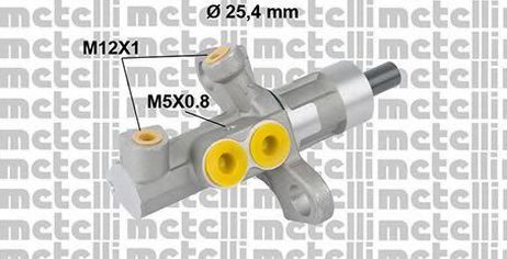 фото Metelli 05-0811 Главный тормозной цилиндр Metelli 05-0811 Главный тормозной цилиндр