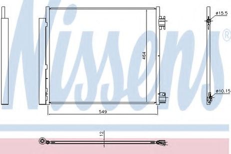 фото Nissens 940546 Конденсатор, кондиционер Nissens 940546 Конденсатор, кондиционер