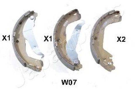 фото Japanparts GF-W07AF Комплект тормозных колодок | зад | Japanparts GF-W07AF Комплект тормозных колодок | зад |