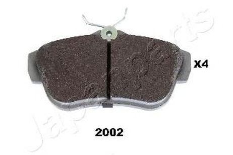 фото Japanparts PP-2002AF Комплект тормозных колодок, дисковый тормоз | зад | Japanparts PP-2002AF Комплект тормозных колодок, дисковый тормоз | зад |