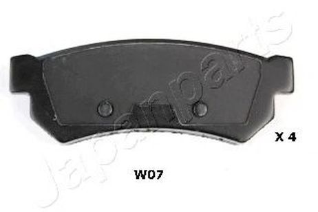 фото Japanparts PP-W07AF Колодки тормозные дисковые, комплект | зад | Japanparts PP-W07AF Колодки тормозные дисковые, комплект | зад |