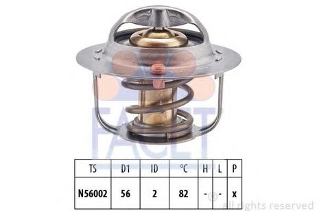фото Facet 7.8954S Термостат, охлаждающая жидкость Facet 7.8954S Термостат, охлаждающая жидкость