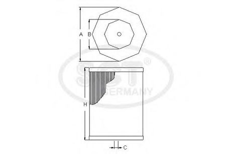 фото SCT Germany SB 2337 Фильтр воздушный SCT Germany SB 2337 Фильтр воздушный