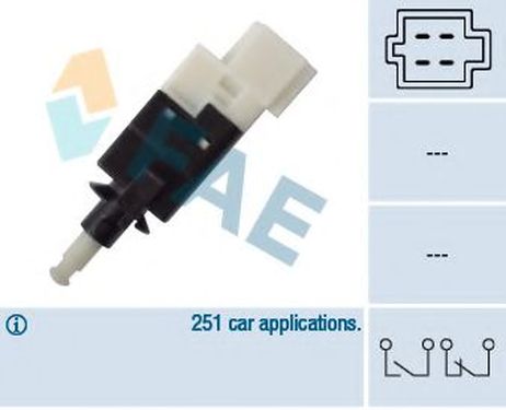 фото FAE 24593 Выключатель фонаря сигнала торможения FAE 24593 Выключатель фонаря сигнала торможения