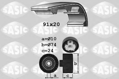 Sasic 1756055 Комплект ремня ГРМ