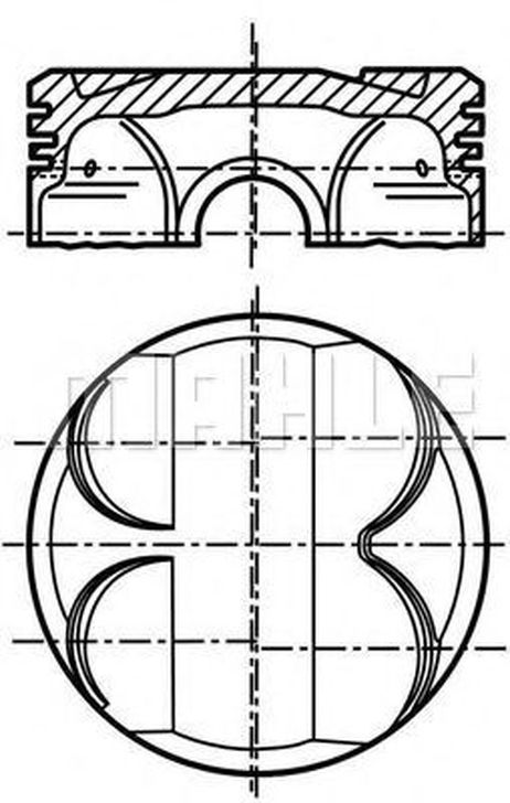 фото Mahle 081 PI 00101 001 Поршнекомплект Mahle 081 PI 00101 001 Поршнекомплект