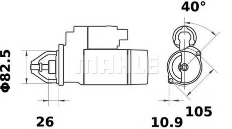 фото Mahle MS 30 Стартер Mahle MS 30 Стартер
