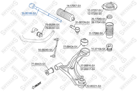 фото Stellox 55-00166-SX Тяга рулев. Suzuki Grand Vitara 1.6/1.9 | перед | Stellox 55-00166-SX Тяга рулев. Suzuki Grand Vitara 1.6/1.9 | перед |