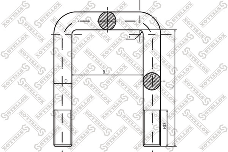 фото Stellox 84-64588-SX Стремянка с гайкой 63xM14x1.5x140П iveco Stellox 84-64588-SX Стремянка с гайкой 63xM14x1.5x140П iveco