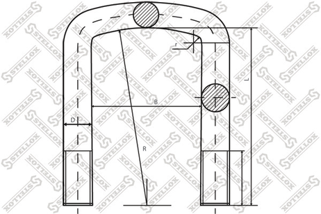 Stellox 84-64611-SX Стремянка с гайкой 92xM22x2.5x281 Scania HCV