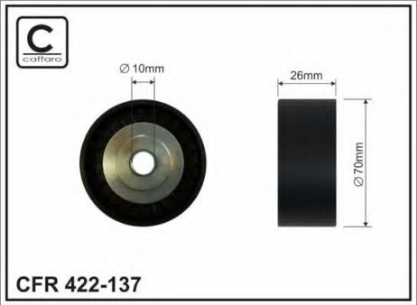 фото Caffaro 422-137 Паразитный / ведущий ролик, поликлиновой ремень Caffaro 422-137 Паразитный / ведущий ролик, поликлиновой ремень