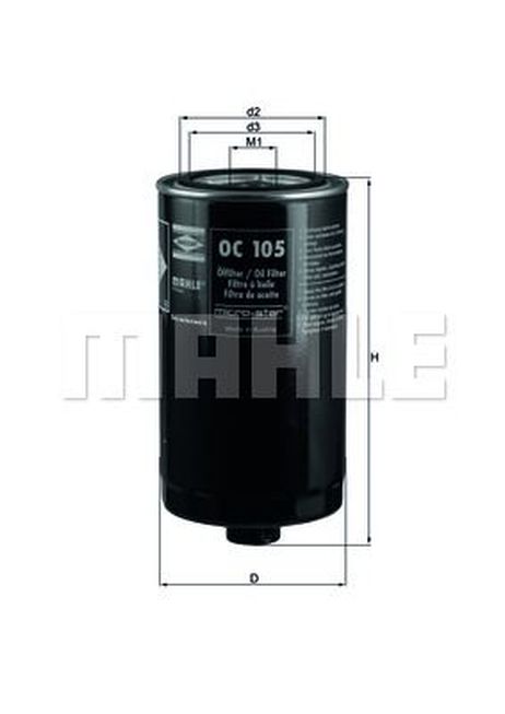 Mahle OC105 Фильтр масляный