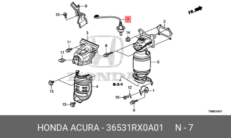 фото Honda 36531-RX0-A01 Датчик кислородный Honda 36531-RX0-A01 Датчик кислородный