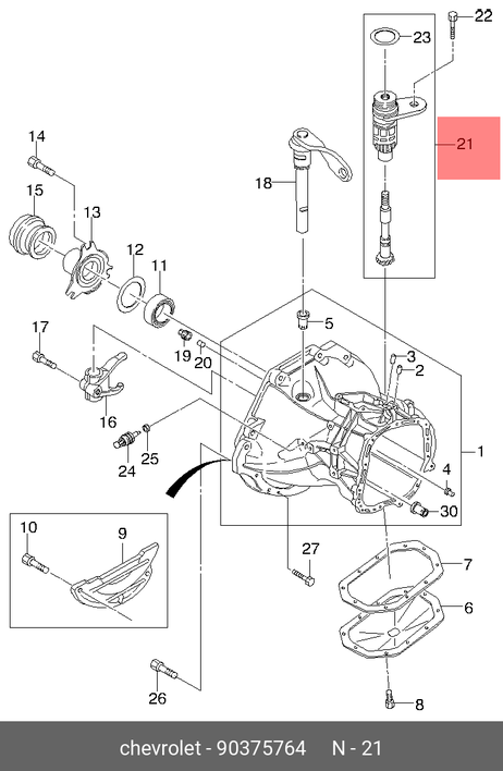 фото Opel 90375764 Подушка коробки передач Opel 90375764 Подушка коробки передач