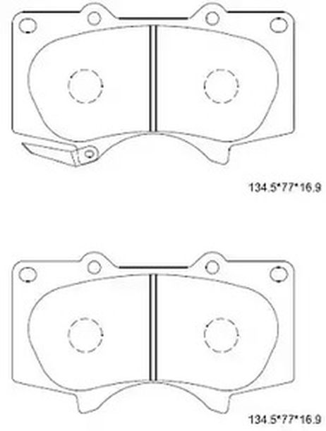 фото Asimco KD2482 Колодки тормозные дисковые | перед | Asimco KD2482 Колодки тормозные дисковые | перед |