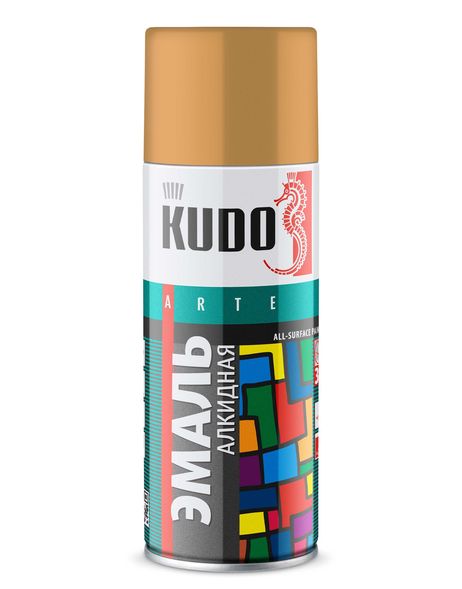 KUDO KU-10091 Эмаль универсальная «3p» technology Кремовая RAL 1001 520 мл