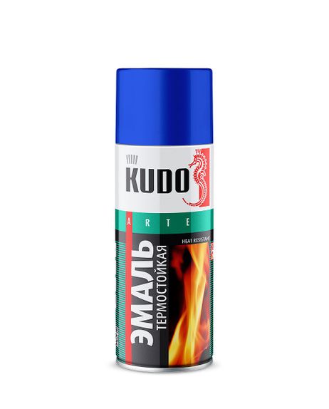 фото KUDO KU5005 KU 5005 Эмаль термостойкая красная 520мл. KUDO KU5005 KU 5005 Эмаль термостойкая красная 520мл.
