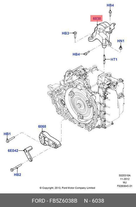 фото Ford FB5Z6038B Опора ДВС Ford FB5Z6038B Опора ДВС