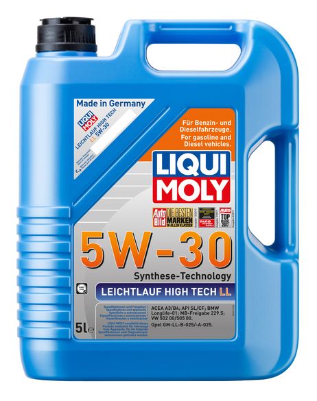 фото Liqui Moly 39007 Снят с производства 5w-30 Leichtlauf High Tech LL, 5л (НС-синт.мотор.масло) Liqui Moly 39007 Снят с производства 5w-30 Leichtlauf High Tech LL, 5л (НС-синт.мотор.масло)