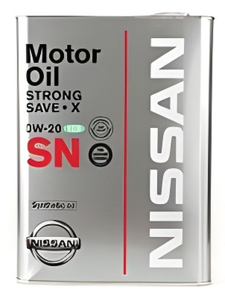фото Nissan KLAN0-00204 Масло моторное синтетическое 0w-20 SN Strong Save x 4л Nissan KLAN0-00204 Масло моторное синтетическое 0w-20 SN Strong Save x 4л