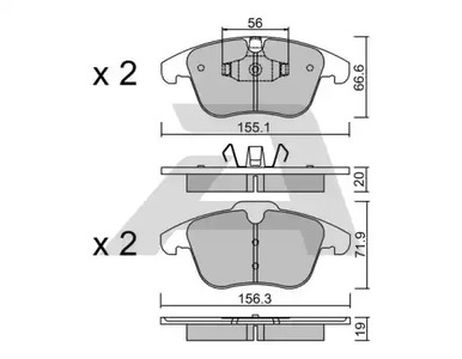 Aisin BPFO1003 Колодки тормозные ford (europe) | перед |