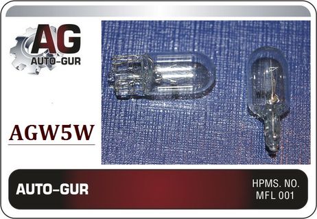 фото Auto-GUR AGW5W Лампа W5W ,12v/5w/t10/w2.1x9.5d безцокольная Auto-GUR AGW5W Лампа W5W ,12v/5w/t10/w2.1x9.5d безцокольная