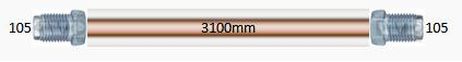 фото Auto-GUR AGWP004 Трубка тормозная d=4.75mm длинна 3100мм (z-105/z-1 Auto-GUR AGWP004 Трубка тормозная d=4.75mm длинна 3100мм (z-105/z-1