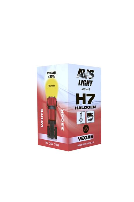 фото AVS A78144S Галогенная лампа avs vegas h7. 24v.70w.1шт., , шт AVS A78144S Галогенная лампа avs vegas h7. 24v.70w.1шт., , шт