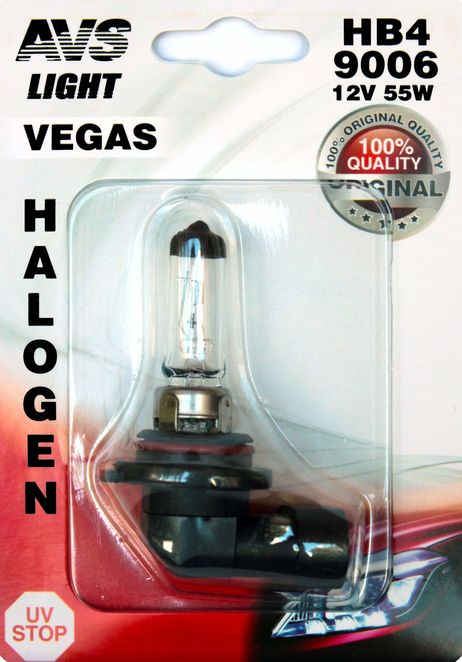 фото AVS A78486S Галогенная лампа avs vegas в блистере hb4/9006.12v AVS A78486S Галогенная лампа avs vegas в блистере hb4/9006.12v