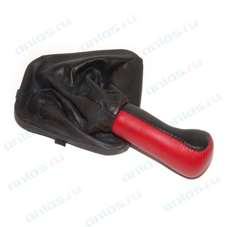 фото AZARD KPP00064 Ручка КПП ваз-2110 кожа+ пыльник с рамкой красный (azard) кпп00064 AZARD KPP00064 Ручка КПП ваз-2110 кожа+ пыльник с рамкой красный (azard) кпп00064
