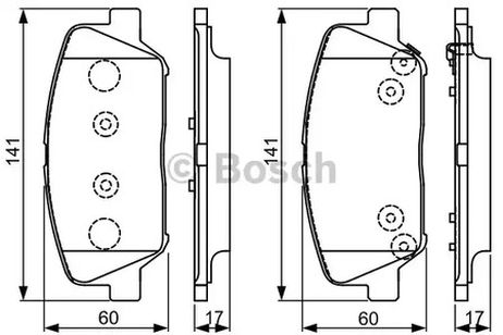 фото Bosch 0 986 495 337 Колодки тормозные дисковые | перед | Bosch 0 986 495 337 Колодки тормозные дисковые | перед |