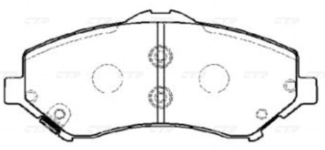 фото CTR GK0122 / ckcr-36 gk0122 Колодки тормозные дисковые CTR GK0122 / ckcr-36 gk0122 Колодки тормозные дисковые