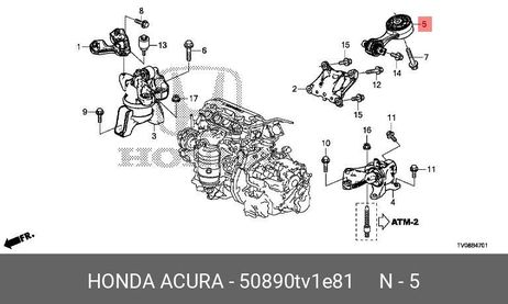 фото Honda 50890-TV1-E81 Опора двигателя Honda 50890-TV1-E81 Опора двигателя