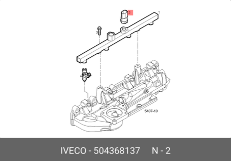 фото Iveco 504368137 Датчик давления в топливной рампе CNG Iveco 504368137 Датчик давления в топливной рампе CNG