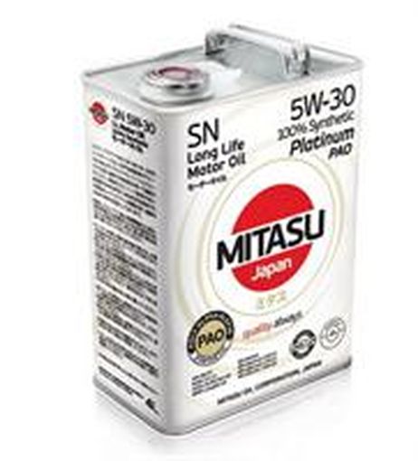 фото MITASU MJ1114 Mj-111-4 mitasu 5w30 4L platinum PAO sn/cf,acea c3-10/a3/b4, япония MITASU MJ1114 Mj-111-4 mitasu 5w30 4L platinum PAO sn/cf,acea c3-10/a3/b4, япония