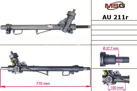 фото MSG AU211R Рейка с г/у восстановленная audi a4 (8d2, b5) 94-0 MSG AU211R Рейка с г/у восстановленная audi a4 (8d2, b5) 94-0