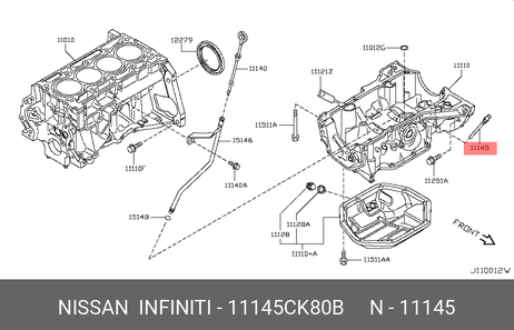 фото Nissan 11145-CK80B Датчик уровня масла/sensor assy-oil Nissan 11145-CK80B Датчик уровня масла/sensor assy-oil