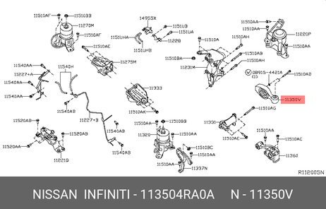 фото Nissan 11350-4RA0A Деталь Nissan 11350-4RA0A Деталь